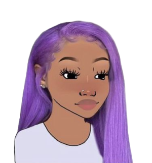 Purple Hair Black Girl Wojak