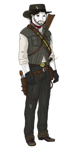 Rdr2 Character Full Body Wojak