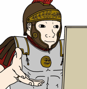 Roman Soldier Computer Shrug Wojak