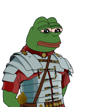 Roman Soldier Sad Pepe