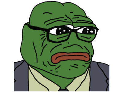 Sad Eye Businessman Pepe