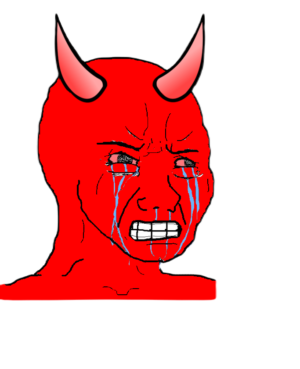 Satan Crying Wojak