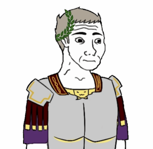 Shocked Roman Emperor Wojak
