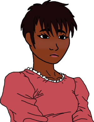 Short Hair Black Doomer Girl Wojak