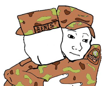 Soldiers Hugging Wojaks