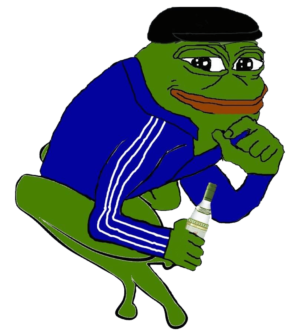 Squatting Slav Pepe