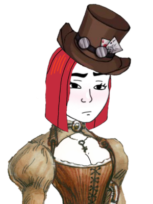 Steampunk Doomer Girl Wojak