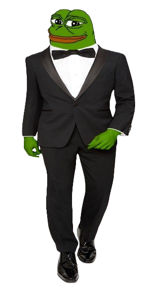 Suit And Tie Full Body Pepe