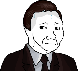 Sweating Politican Wojak