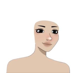 Tan Alt Girl Wojak Template