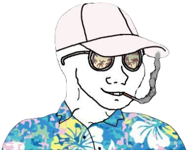 Tropical Shirt Sunglasses Wojak