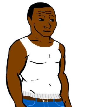 White Tank Top Black Wojak