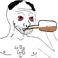 Wojak-doomer-drinking