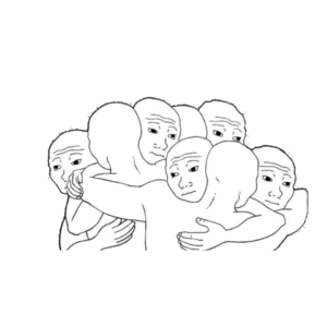 Wojak Group Hug