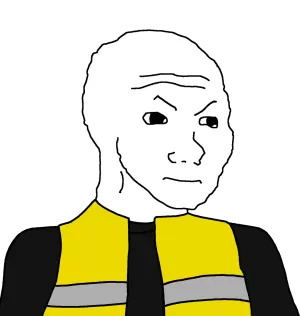 Yellow Jacket Protestor Wojak