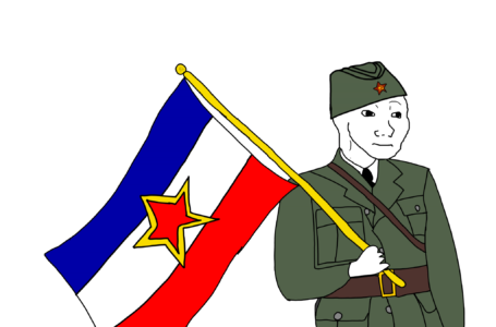 Yugoslavia Flag Wojak