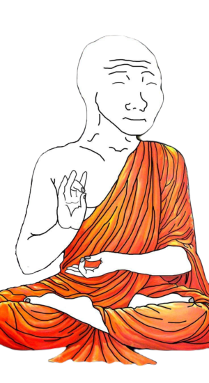 Zen Buddhist Monk Wojak